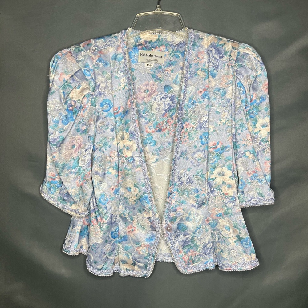 Vintage Nah Nah Collections by Jonathan Tate 80’s floral short sleeve blazer